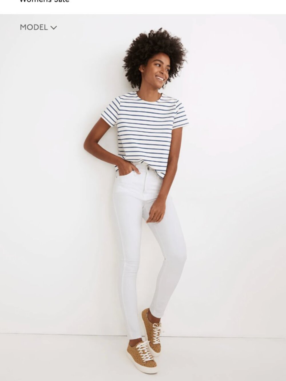 Madewell White Skinny High-Rise Jeans